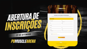As inscrições para o PB Muscle Arena 2025 estão prestes a abrir, e consequentemente, a comunidade se prepara para uma edição histórica.